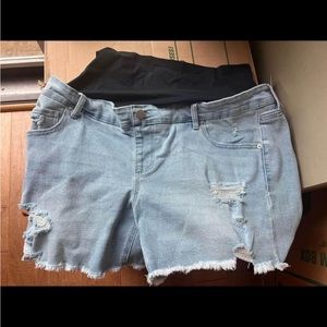 Maternity Jean Shorts